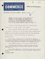 Remarks by Alan S Boyd Under Secretary of Commerce for Transportation Prepared for Delivery at the National Transportation Institute of the Transportation Association of America