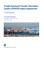 Freight Advanced Traveler Information System FRATIS impact assessment