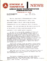 Department of Transportation Urban Mass Transportation Administration UMTA 7514
