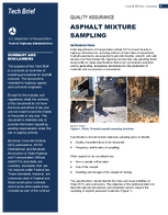 Quality Assurance Asphalt Mixture Sampling Tech Brief