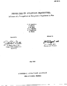 Problems in aviation personnel  influence of a tranquilizer on temperature regulation in man