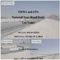 FHWA and EPA National NearRoad Study Las Vegas