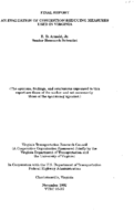 An evaluation of congestionreducing measures used in Virginia
