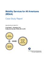 Mobility Services for All Americans MSAA Case Study Report