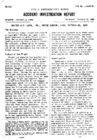 Investigation of Aircraft Accident UNITED AIRLINES BRYCE CANYON UTAH 19471024