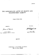 The predominant causes of crashes and recommended therapy