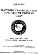 Arkansas Statewide Transportation Improvement Program STIP Fiscal Years 1995  1997 October 1 1994  September 30 1997