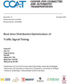Realtime Distributed Optimization of Traffic Signal Timing