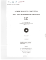 Automobile Engine Control Parameters Study  Volume 1 Summary and Status of Domestic Engine Control Practice