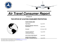 Air Travel Consumer Report October 2022