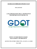 A Playbook For CMGC Adoption in Transportation Projects
