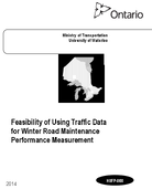 Feasibility of Using Traffic Data for Winter Road Maintenance Performance Measurement
