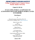 Evaluating Public Acceptance of Autonomous Delivery Robots During COVID19 Pandemic