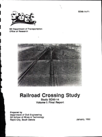 Railroad Crossing Study Volume I