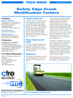 Safety Edge Crash Modification Factors Tech Brief