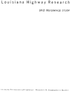 Skid resistance study