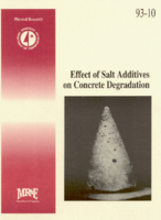 Effect of salt additives on concrete degradation  interim report
