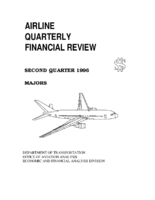 Airline Quarterly Financial Review Second Quarter 1996 Majors