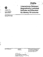 Interactions between Magnetically Levitated Vehicles and Elevated Guideway Structures