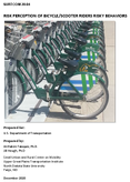 Risk Perception of BicycleScooter Riders Risky Behaviors