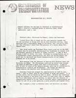 Remarks Prepared for Delivery by Secretary of Transportation John A Volpe at a Luncheon Hosted by Minister Leber