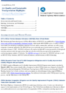 Air Quality and Sustainable Transportation Highlights JanuaryFebruary 2021