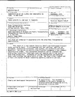 Transportation of the Elderly and Handicapped in Texas A Case Study