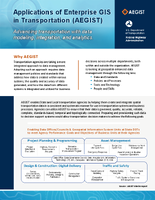 Applications of Enterprise GIS in Transportation AEGIST