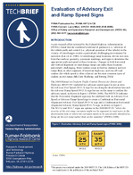 Evaluation of Advisory Exit and Ramp Speed Signs TechBrief