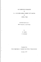 Post Construction Evaluation of US 69 Sulfur Asphalt Pavement Test Sections in Lufkin TX Interim Report No4