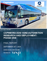CapMetro Ads Yard Automation Research and Deployment Phase One