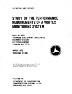 Study of the Performance Requirements of a Vortex Monitoring System Final Report