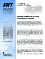 Jointed FullDepth Repair of Continuously Reinforced Concrete Pavements