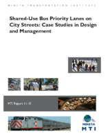 Shareduse bus priority lanes on city streets  case studies in design and management