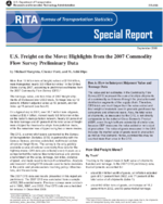 US Freight on the Move Highlights from the 2007 Commodity Flow Survey Preliminary Data
