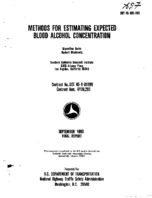 Methods for Estimating Expected Blood Alcohol Concentration 198009