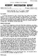 Investigation of Aircraft Accident FLYING TIGER LINE BETWEEN HONOLULU AND WAKE ISLAND 19550924