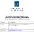Developing an Interactive Baseline Data Platform for Visualizing and Analyzing Rural Crash Characteristics in RITI Communities Interactive Crash Data Visualization and Analyses in RITI Communities