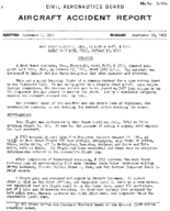 Investigation of Aircraft Accident WEST COAST AIRLINES GREAT SALT LAKE UTAH 19630117