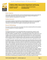 A BeforeAfter Intervention Experiment and Survey Brief
