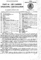 Part 40 Air Carrier Operating Certification