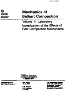 Mechanics of Ballast Compaction Volume 4 Laboratory Investigation of the Effects of Field Compaction Mechanisms