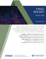 Comparing  Combining Existing  Emerging Data Collection  Modeling Strategies in Support of Signal Control Optimization  Management