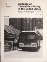 Evidence on TimeofDay Transit Pricing in the United States Volume 1 Final Report