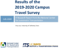 Results of the 20192020 Campus Travel Survey