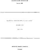 Interstate Commerce Commision Report of the Accident  Investigation Occuring on the ATCHISON TOPEKA AND SANTA FE SYRACUSE KS