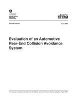 Evaluation of an Automotive RearEnd Collision Avoidance System