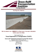 Development of a MASH TL4 Portable Concrete Barrier with Large Scupper