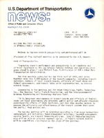 US Department of Transportation News Office of Consumer and Public Affairs UMTA 9078 Regional Meetings Designed to Improve Transit Operations