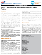 07165 Logistics Sprawl Impacts on Ecommerce Travel Patterns Summary